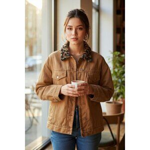 Disney Bambi Peacebird‎ Ouyang Nana Collaboration Denim Jacket- S